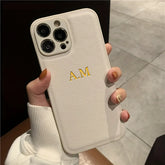 Custom Name Leather Case for iPhone